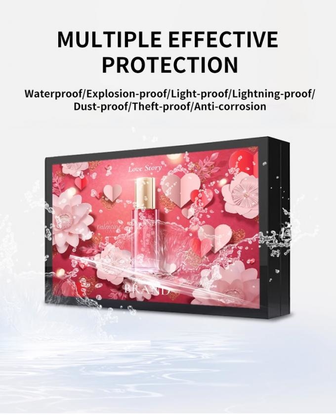 Weatherproof Ip 65 Outdoor Lcd Digital Signage Wall Mounted Advertising Monitor 0