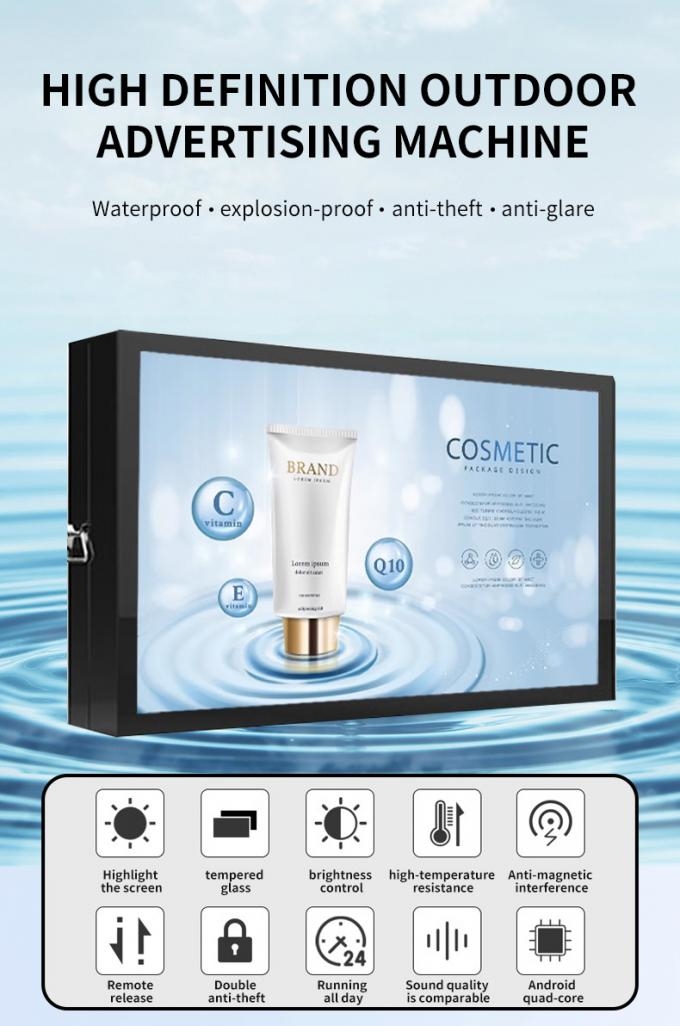 Weatherproof Ip 65 Outdoor Lcd Digital Signage Wall Mounted Advertising Monitor 1