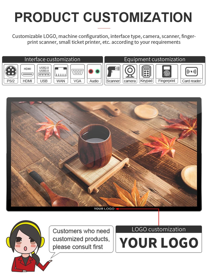 55 inch Android sysyem MP3/WMA Wall Mounted Digital Signage 1920x1080 Resolution With 1 Year Warranty