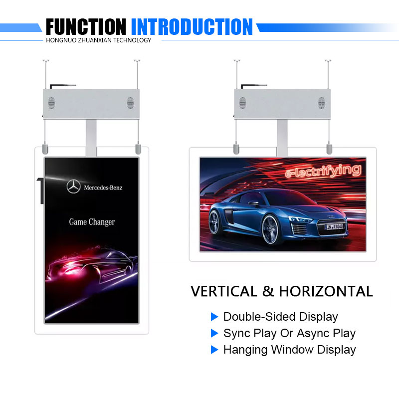 Indoor Double Sided Digital Signage Poster 32Inch 1920×1080 For Mall Shop