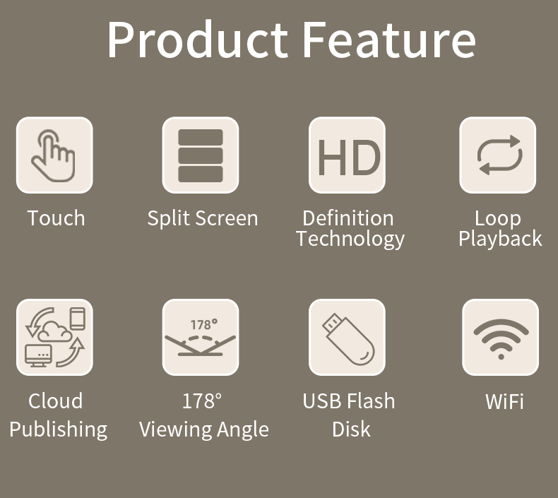 49 Inch 4k Floor Standing high brightness LCD Digital Signage For Indoor Advertising touch screen Android system