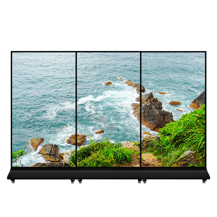 55 inch 1080p Window system Floor Standing LCD Advertising Display 24 H loop playback for display