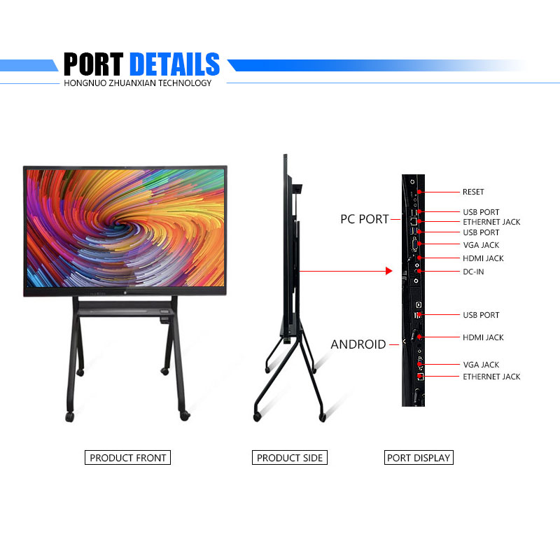 75 Inch Smart All In One i5  Ram 4gB Rom128 gb  Interactive Whiteboard Waterproof With multi-touch form School  K12