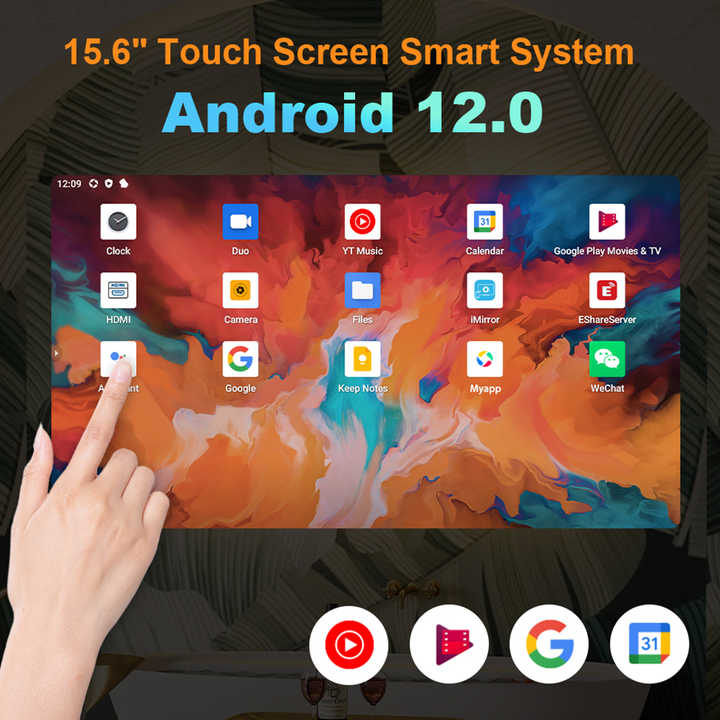 Customized 49 inch Round Smart Mirror Wall Mounted For Ladies Makeup Android systerm touch screen