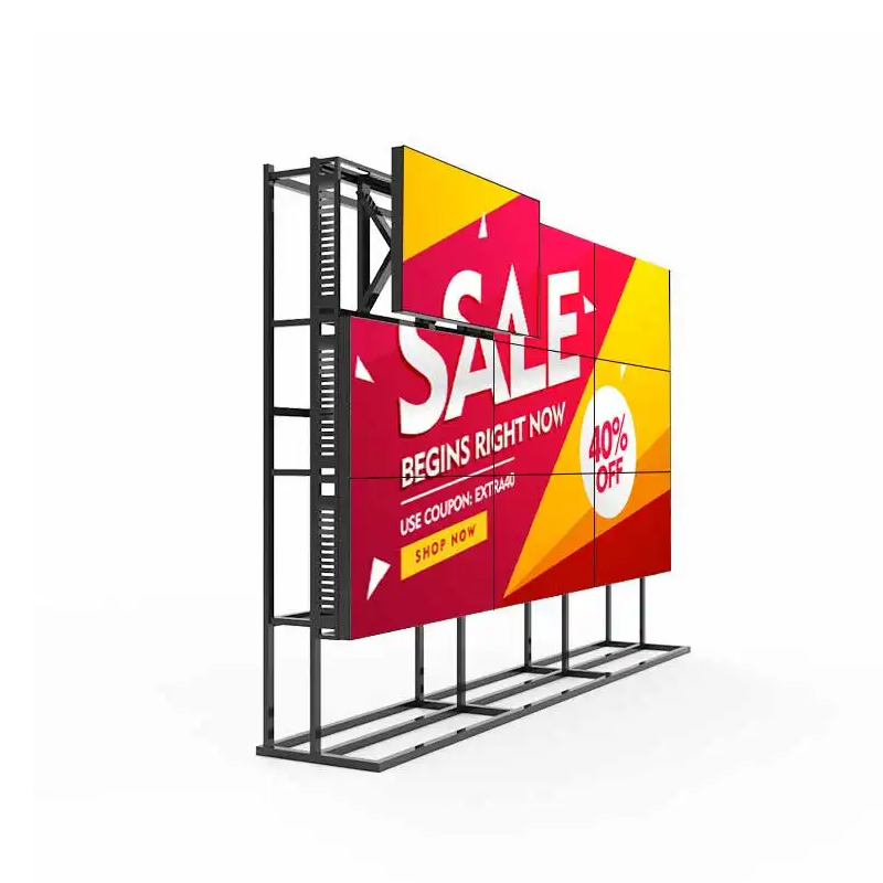 LG 49" 1920x1080 LCD Splicing Screen , LCD Panels For Video Wall 6ms Repond for bank cinema hospital