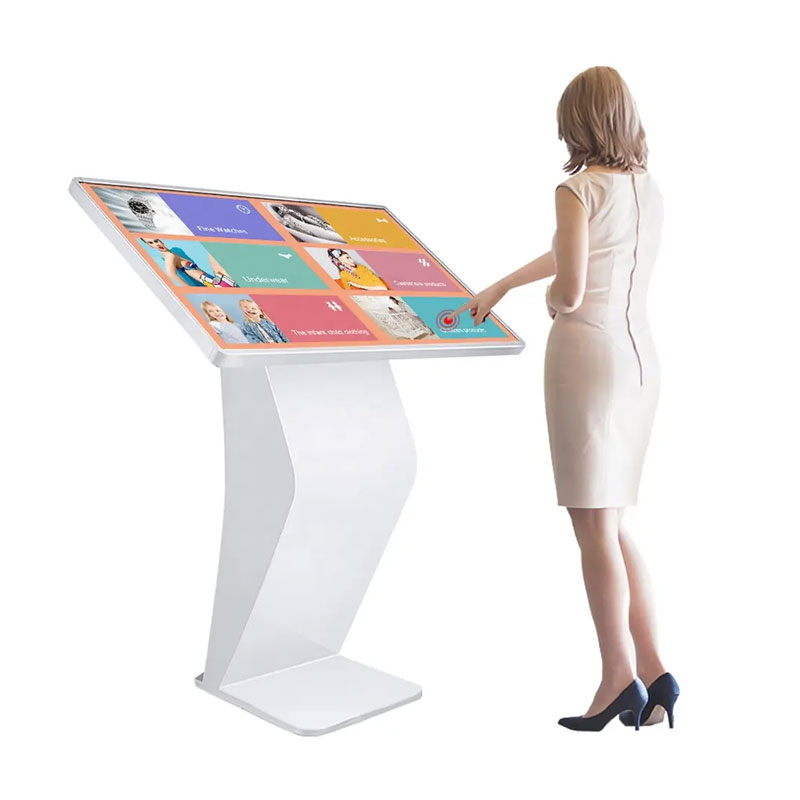 Hot sale 43 inch 1080P Full HD Touch Screen Kiosk Floor Standing support 24H loop playback self sevice machine