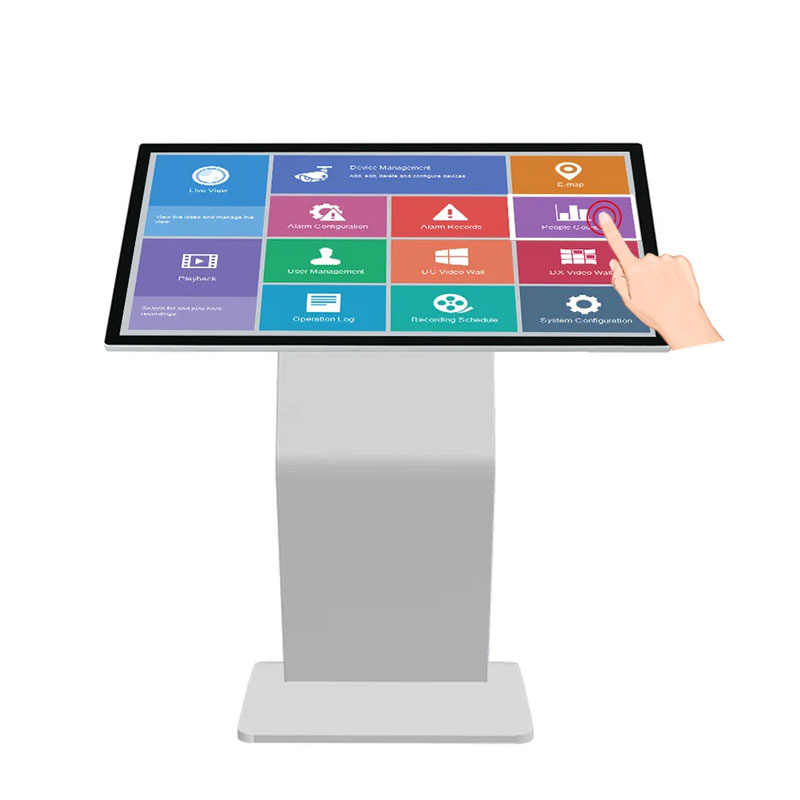 LCD 65 Inch i 3 4+128gb Touch Screen Kiosk , Interactive Table Kiosk Floor Standing For Information Query