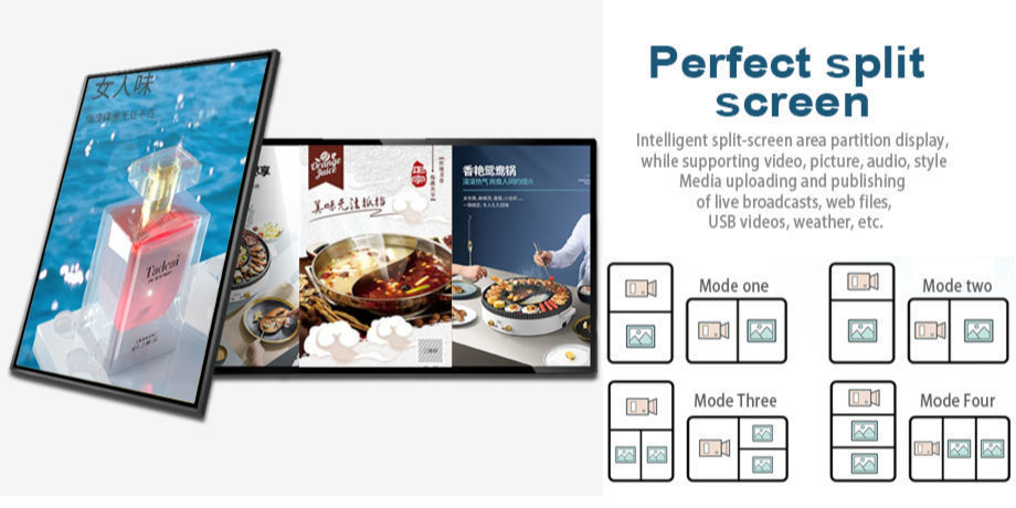 Andorid all in one PC 450cd/M2 Narrow Wall Mounted Digital Signage 18.5 Inch For Advertising