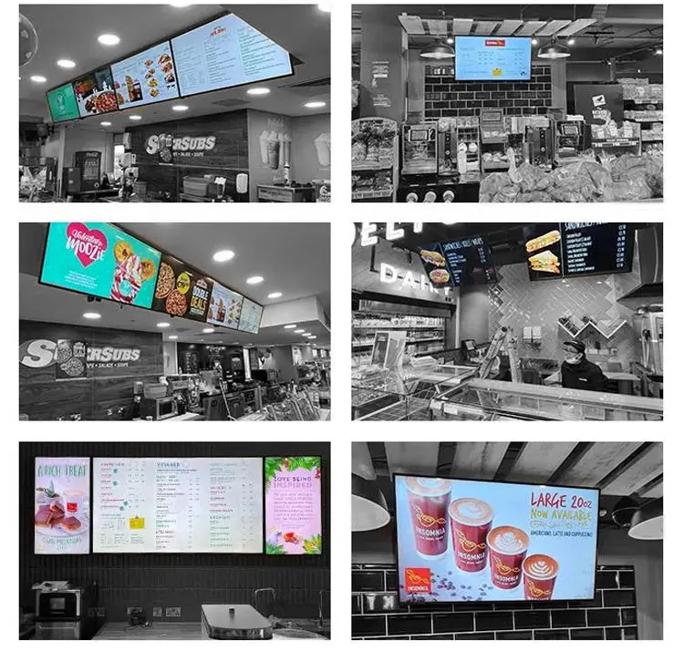 Andorid all in one PC 450cd/M2 Narrow Wall Mounted Digital Signage 18.5 Inch For Advertising
