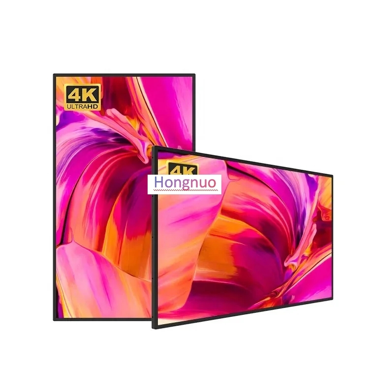 4k Indoor Hanging Wall Mounted 50 inch large screen Digital Signage Shockproof Dustproof high brightness
